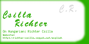 csilla richter business card